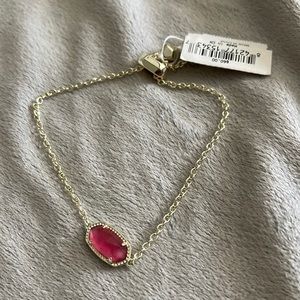 Kendra Scott adjustable chain bracelet in berry